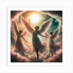 Angels In The Sky 22 Art Print