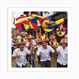 Ecuador Parade Art Print