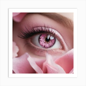 Pink Eye Art Print