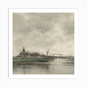 View Of A Village Art Print