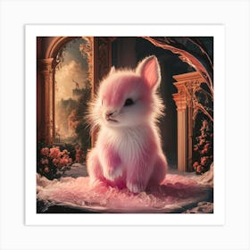 Little Pink Bunny Art Print