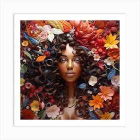 Flower Girl 6 Art Print