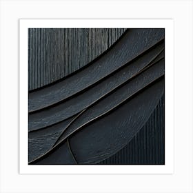 'Black Wood' Art Print