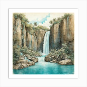 Waterfall 2 Art Print