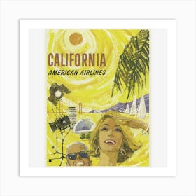 California American Airlines Art Print