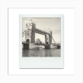 Polaroid London Tower Bridge City River Thames Skyline Art Print