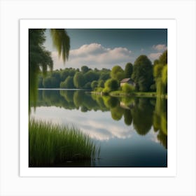 Reflection Of A Lake Art Print