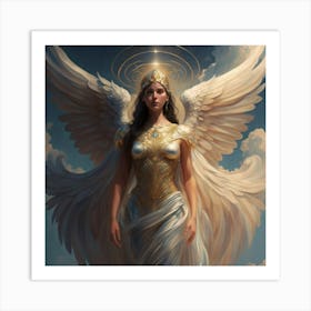 Angel Of The Sky 2 Art Print