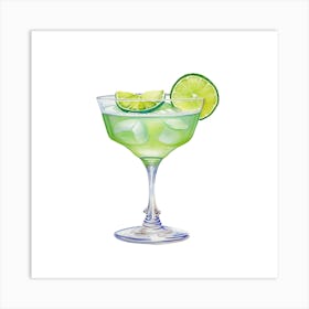 Margarita Cocktail Art Print