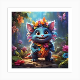 Colorful Troll 6 Art Print