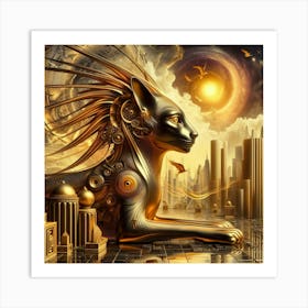 Egyptian Cat Art Print