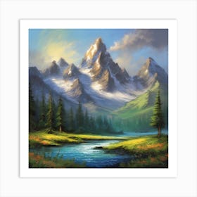 Mountain Landscape 1 Art Print