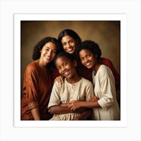 African American Family Art Print