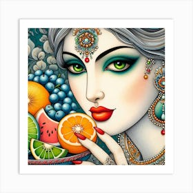 Exotic Beauty Artwork 195 Art Print