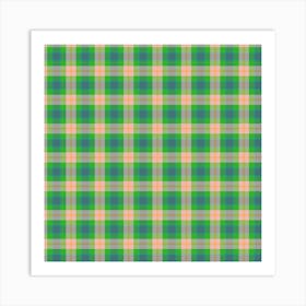 Plaid Fabric 203 Art Print