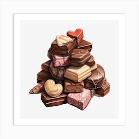 Pile Of Chocolates 1 Art Print