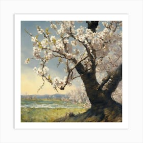 Blossoming Cherry Tree Art Print