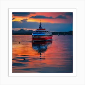 Sunset On The Loch 4 Art Print