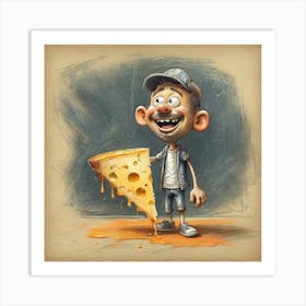 Cheesy Boy Art Print