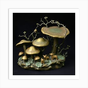 Mushroom Forest 1 Art Print