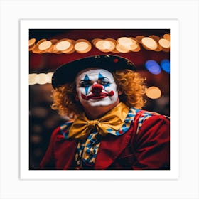 Clown Portrait Art Print