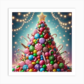 Candy tree 1 Art Print