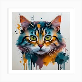 Cat Portrait Art Print