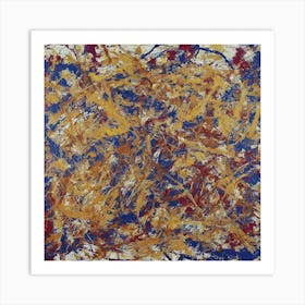 Abstract Painting inspired by Jackson Pollock 6 Art Print