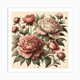 Peonies 10 Art Print