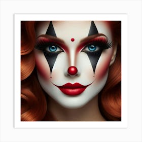 Clown Makeup 3 Art Print