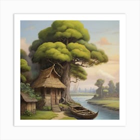 House By The River Art Print