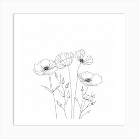 Poppies 58 Art Print