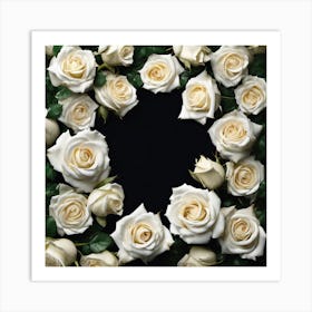 White Roses 11 Art Print