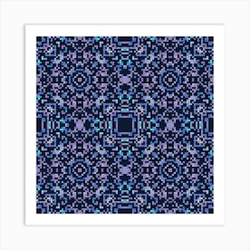 Abstract geometrical pattern with hand drawn decorative elements 7 Art Print