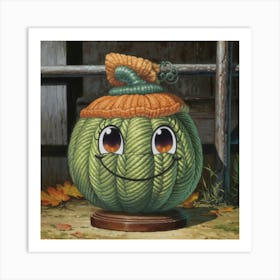 Pumpkin Hat 6 Art Print