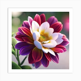 Dahlia Flower 1 Art Print