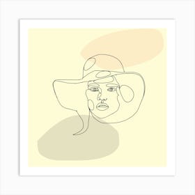 Vanity Fair Portrait Of A Woman In A Hat Art Print