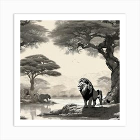 Lion King 27 Art Print