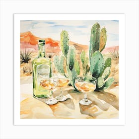 Drink In The Cactus Desert Art Print