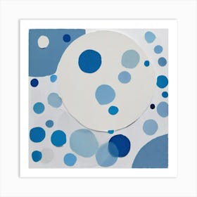 'Blue Dots' Art Print