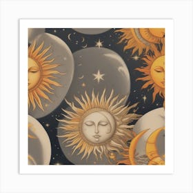 Sun And Moon Art Print