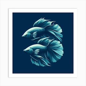 Siamese Fish 1 Art Print
