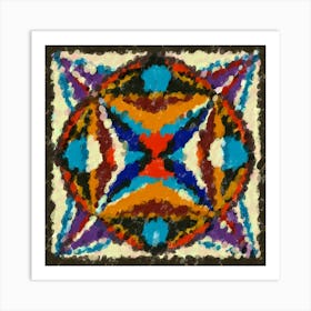 Abstract Tessellated Prism Painting Art Print