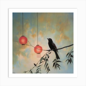 Alone This Evening, I Stare Into The Automn Skies Art Print