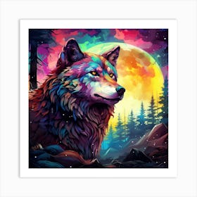 Wolf Painting 2 Art Print