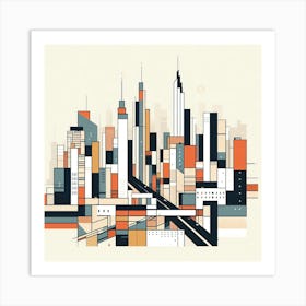 New York City Skyline 2 Art Print