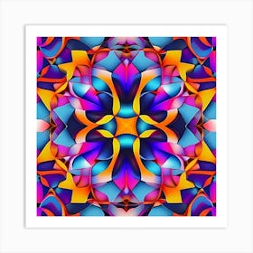 Abstract Psychedelic Pattern 6 Art Print