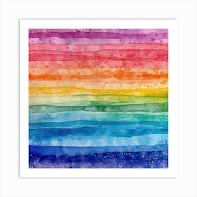 Rainbow Stripes Art Print