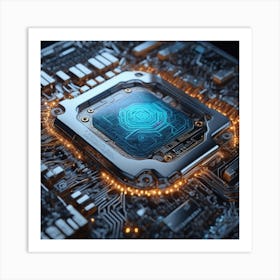 Cpu chip 4 Art Print