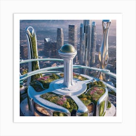 Futuristic City Art Print